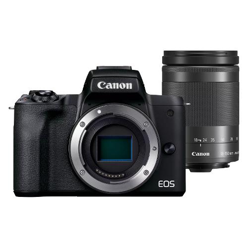 Canon Fotocamera mirrorless 24Mpx EOS M50 MARK II Kit Ef M 18 150mm F 3.5 6.3 Is Stm Black e Graphite 4728C017