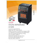 Stufa gas 2,9kW STOVY Nero 99383