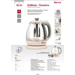 Girmi Bollitore Elettrico Tisaniera Crema e Verde - Bl4105