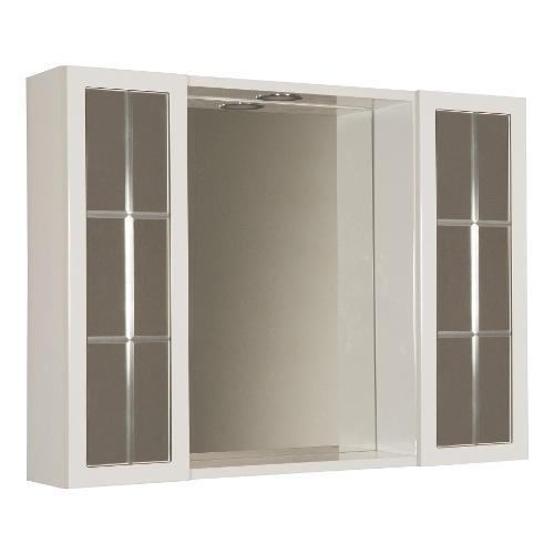 Pensile bagno Bianco lucido L 80 cm