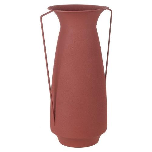 Bizzotto Vaso Metallo (26,5x18x42cm) Anfora 2 Manici PELIKE Terracotta 0183066