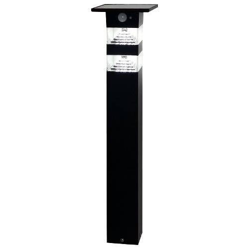 Vivida Srl Palo luce solare PETRA Nero VOD 97 50 NE (14,5x14,5x65cm) 1 luce - LED - Max 3,3W