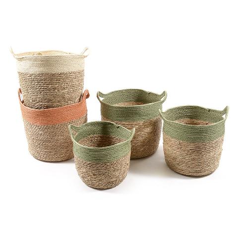 Mercury Porta vaso cesto con manici assortito (33x3 cm) 26739