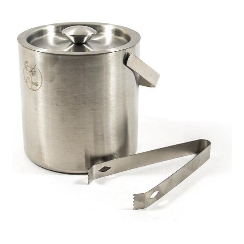 Mercury Secchiello portaghiaccio Inox (14x15cm) con pinza Cromo spazzolato 42283