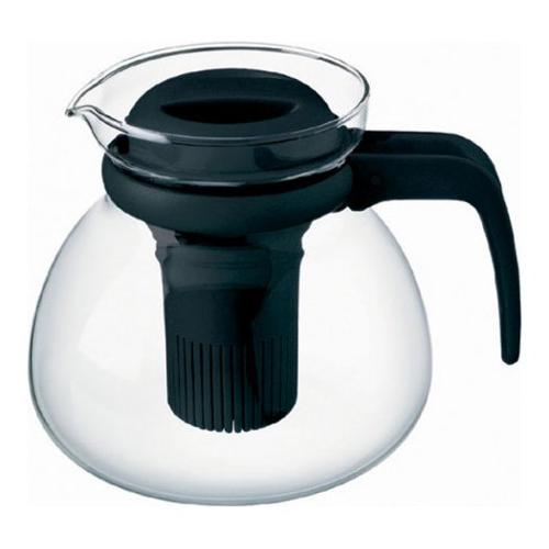 Cve Teiera Vetro (1,5L) Con Filtro SIMAX Trasparente e Nero