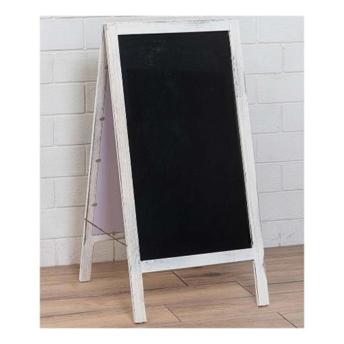 Oste Lavagnetta per gesso TAZEBAO bifacciale cavalletto pieghevole Bianco (50x65x100 cm) 34950772