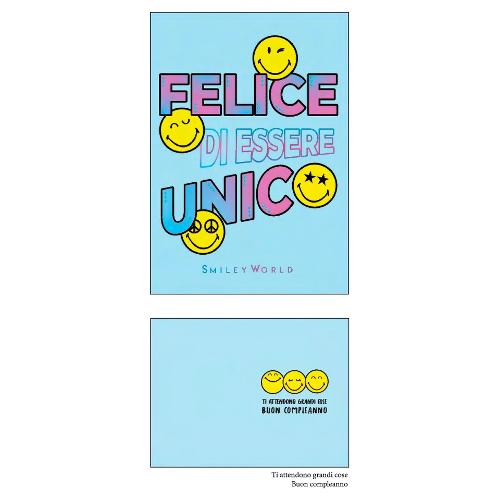 Marpimar Biglietto auguri Compleanno SMILEY (11,8x16,8 cm) SOB28