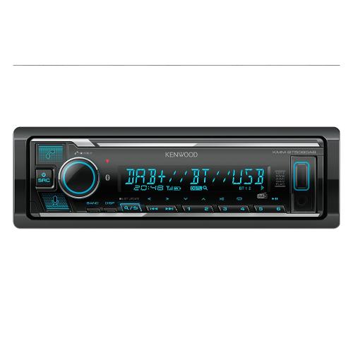 Kenwood Autoradio mechaless Works with Alexa Black 4 x 50w KMM BT508DAB