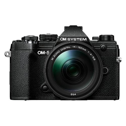 Om System Fotocamera mirrorless 20,4Mpx Micro Four Thirds OM 5 Kit M.Zuiko Digital Ed 14 150mm F4 5.6 Ii Black V210021BE000