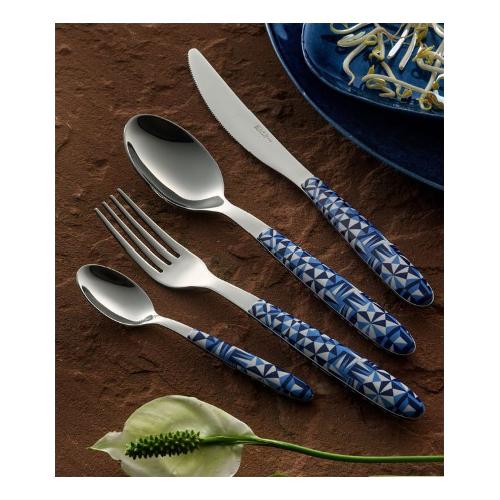 Set posate tavola 24pz VERO Blu P13BVRTG 28