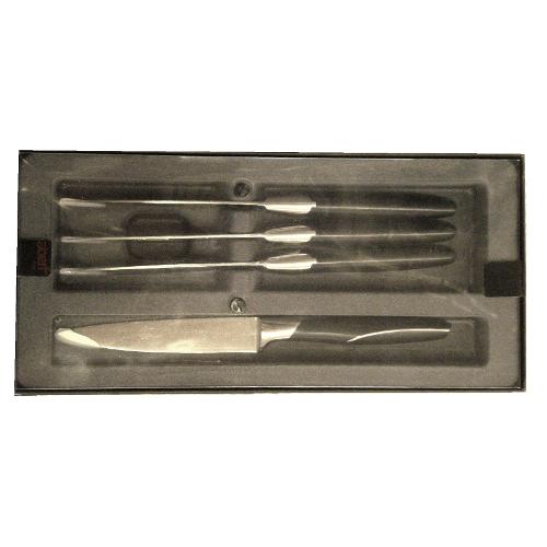 Set coltelli bistecca 4pz MODERN Nero L. 22,7cm 9030686B2904