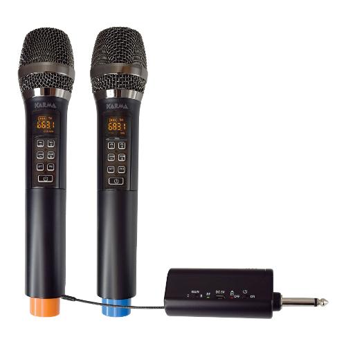 Karma Kit microfoni Karaoke Black VOICE 2M