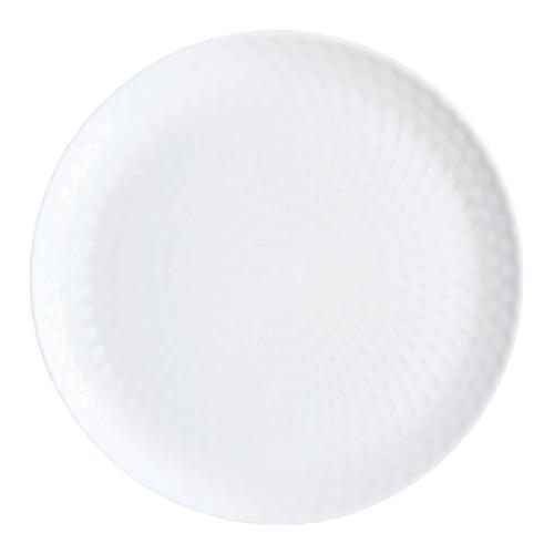 Luminarc Piatto piano Vetro temperato (25x1,7cm) PAMPILLE Bianco