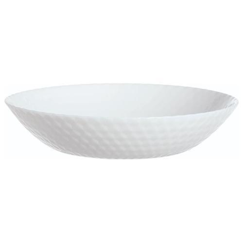 Luminarc Piatto fondo Vetro temperato (20x4,2cm) PAMPILLE Bianco