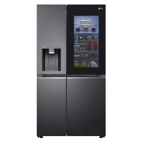 Lg Frigorifero e congelatore Side by side INSTAVIEW Gsxv91Mcae Door in Door Total No Frost Matte black classe E (91,3x73,5x179cm)