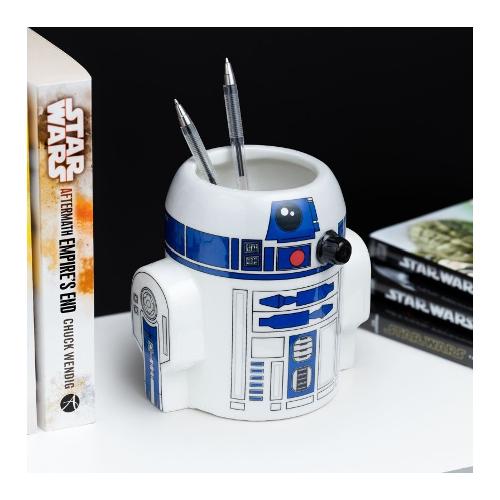 Paladone Porta penne R2D2 STAR WARS Bianco e Blu PP9497SW