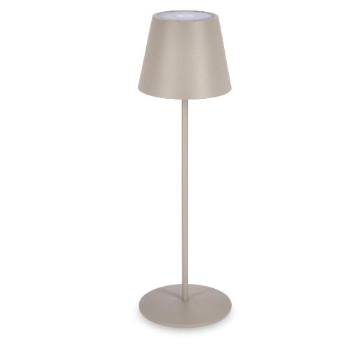 Bizzotto Lampada tavolo ETNA Tortora (12x38cm) 0827691 1 luce - LED