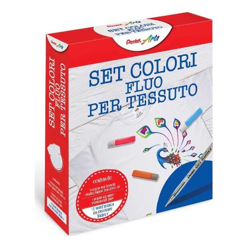 Pentel Kit Colori Tessuto Fluo ARTS