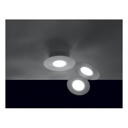 Lampadari Cattaneo Plafoniera MICKEY Grey (39x12x29cm) 861 3 PA 3 luci - GX53 - Max 27W