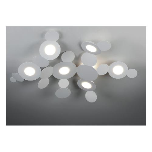 Lampadari Cattaneo Plafoniera MICKEY White (100x13x53cm) 861 6 PA 6 luci - GX53 - Max 54W