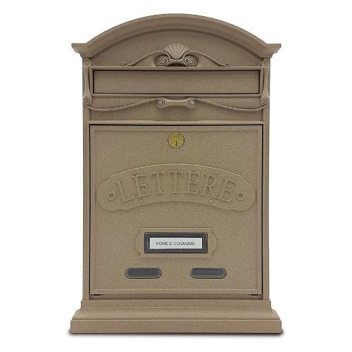 Alubox Cassetta posta senza tettuccio (27x8,5x42cm) Sabbia 71LETTERESA