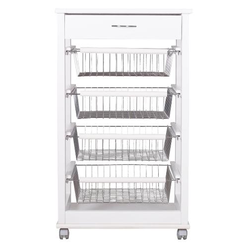 Legno Line Carrello porta vivande Bianco