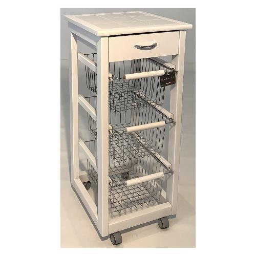 Legno Line Carrello porta vivande Bianco