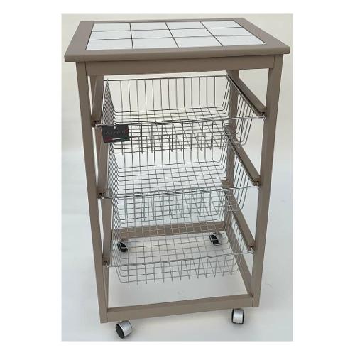 Legno Line Carrello porta vivande Tortora