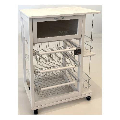 Legno Line Carrello porta vivande Bianco