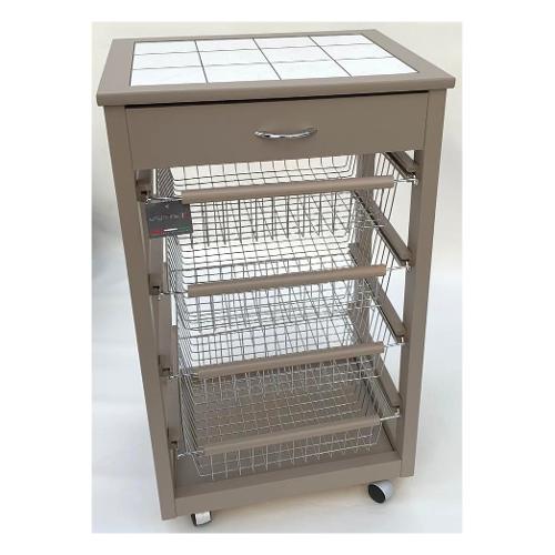 Legno Line Carrello porta vivande Tortora