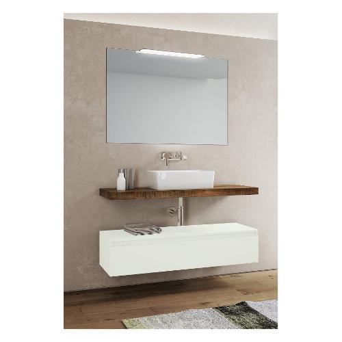 Savini NINFA Bagno Tabacco e Bianco opaco (100cm)