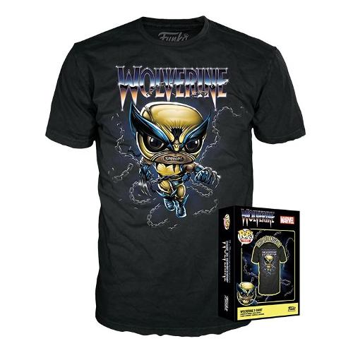 Funko T Shirt (L) POP AND TEE Wolverine 66584