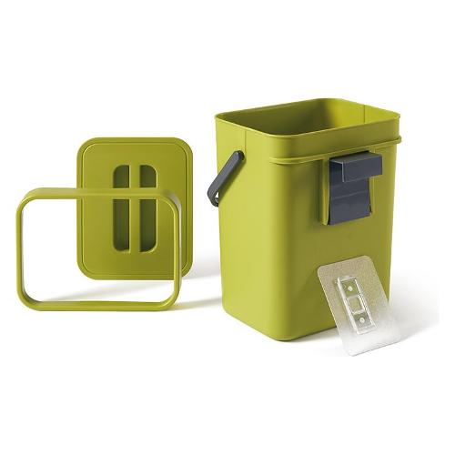 Perfetto Pattumiera differenziata (5L) rifiuti organici GINO Verde 29100