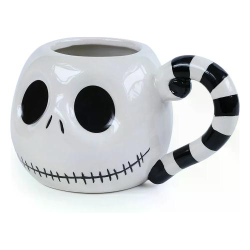 Tazza mug 370ml Jack Head 3D NIGHTMARE BEFORE CHRISTMAS Bianco e Nero  SCMG24973