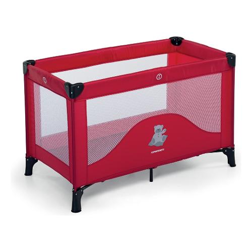 Foppapedretti Lettino viaggio pieghevole (127x67x78cm) TEDDYTOUR Rosso 8700420001