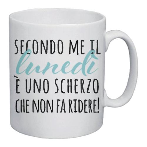 Marpimar Tazza mug Ceramica (325ml) Secondo Me il Lunedì... GOOD MORNING 20TT31