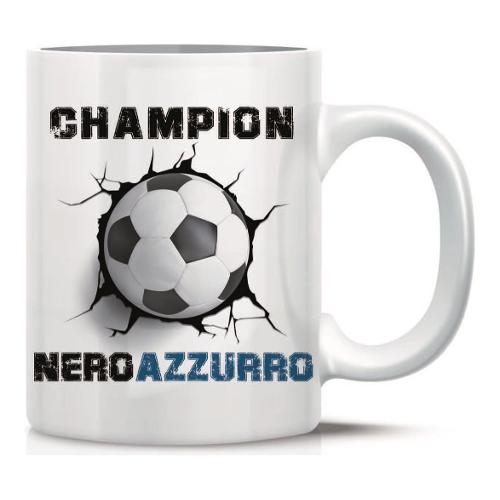 Marpimar Tazza mug Ceramica (325ml) Champion Neroazzurro GOOD MORNING TTB54