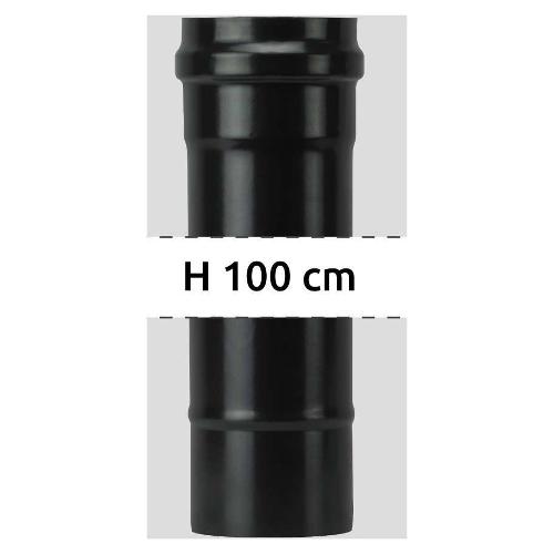 Save Fumisteria Tubo canna fumaria (10x100cm) PELLET LINE Nero opaco PN1000