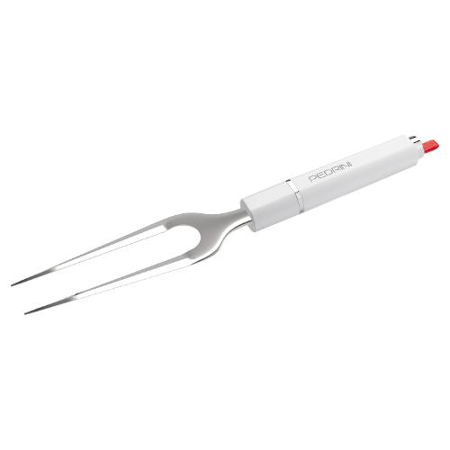 Pedrini Forchettone Inox (33,5cm) LILLO STILE Cromo lucido e Bianco 0755