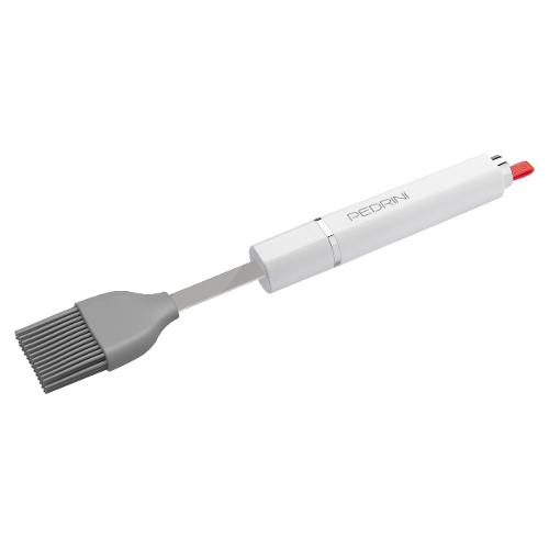 Pedrini Pennello cucina silicone (9x4,5cm) LILLO STILE Bianco e Grigio 0782