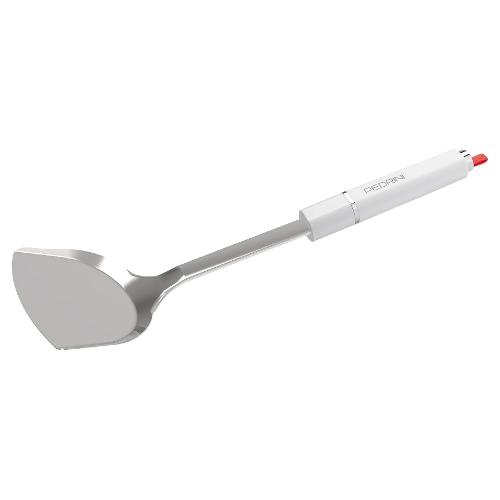 Pedrini Paletta barbecue Per Hamburger LILLO STILE Inox lucido e Bianco 0756 (35,5x9,7 cm)