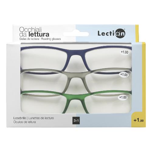 Farmamed Occhiali da lettura +1 LECTION 3 Paia Colori assortiti V1400