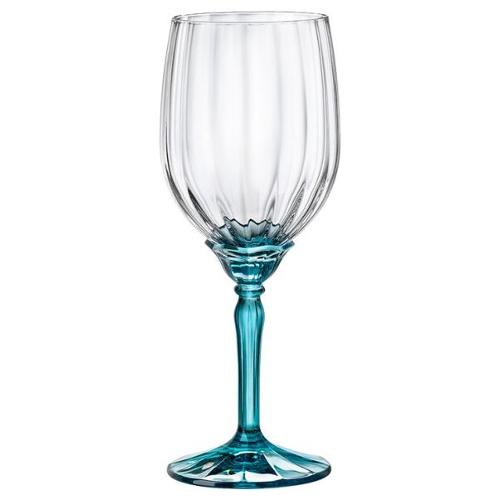 Bormioli Rocco Set calici Vino bianco 6 pz (380ml) FLORIAN Lucent blue