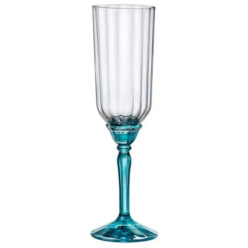 Bormioli Rocco Set calici Prosecco 6 pz Vetro (210ml) FLORIAN Lucent blue