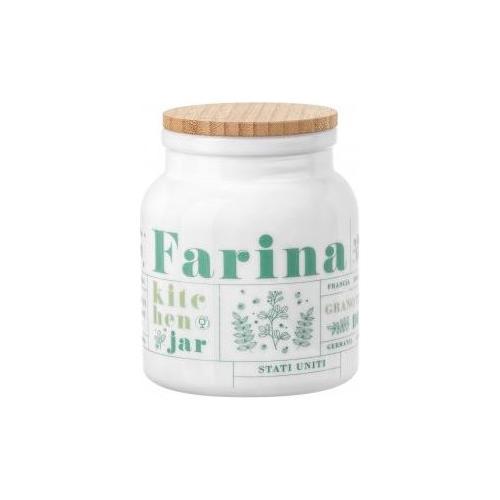 Barattolo 1L VICTORIANA Pharma Farina Bianco opale decorato