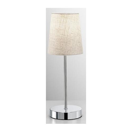 Perenz Lampada tavolo ADAM Cromo lucido e Simil juta (12x37cm) 10S46506 S 1 luce - E14 - Max 40W