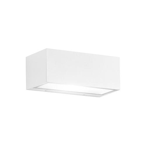 Perenz Applique da esterno STEP Bianco lucido (30x12x11cm) 10S46732 B 2 luci - E27 - Max 80W
