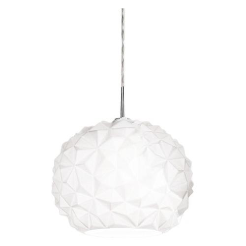 Perenz Sospensione METEORA Bianco lucido (35x150cm) 10S46766 B 1 luce - E27 - Max 60W