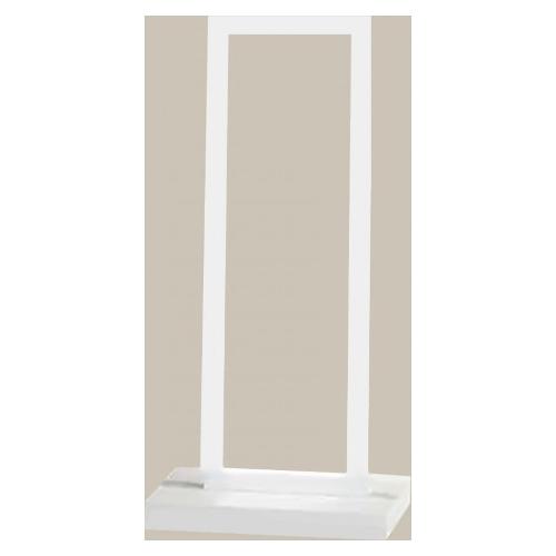 Perenz Lampada tavolo CROSS Bianco opaco (25x12x39cm) 10S46597 B CT 1 luce - LED - Max 23W