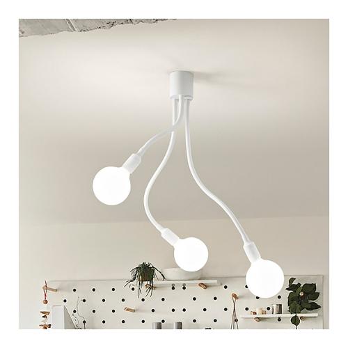 Perenz Sospensione BULBO Bianco opaco (39x81cm) 10S46678 B 3 luci - E27 - Max 180W